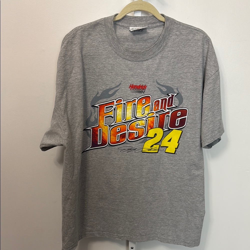Vintage 2006 Chase Authentic Fire and Desire Jeff Gordon T-Shirt Size XL Y2K